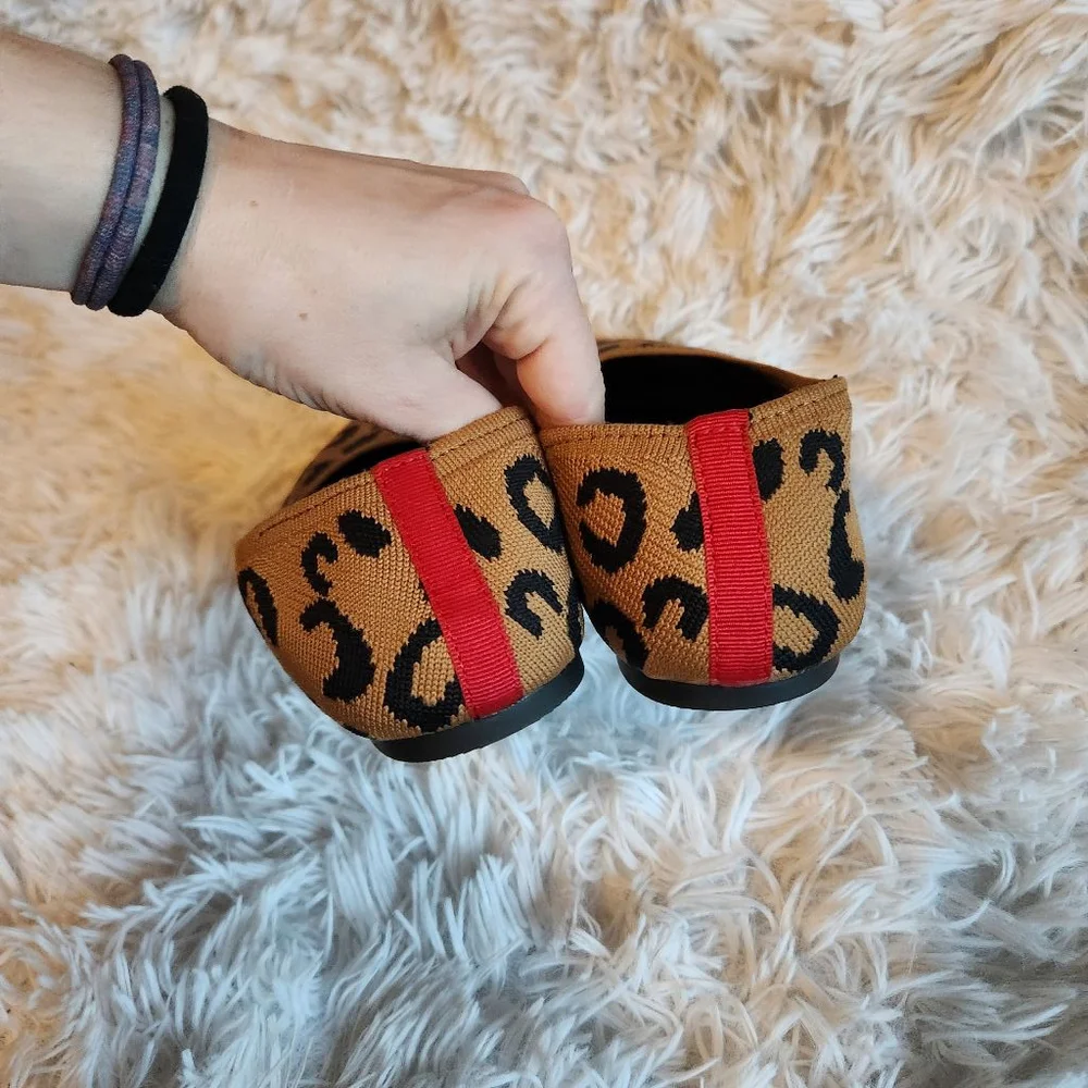 New Serra Leopard Print Pointed Toe Flats